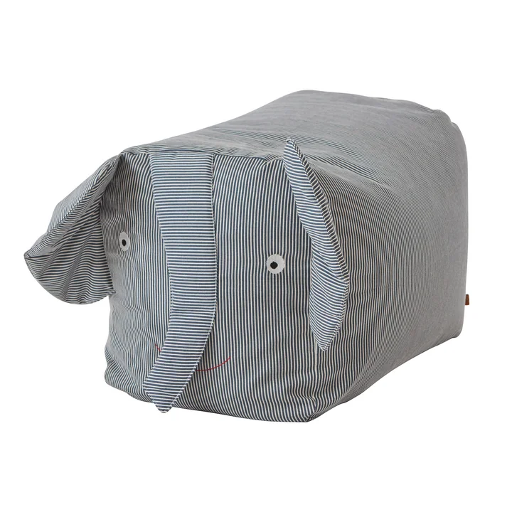 Tier Kinder Sitzsack Elephant Erik von OYOY in blau