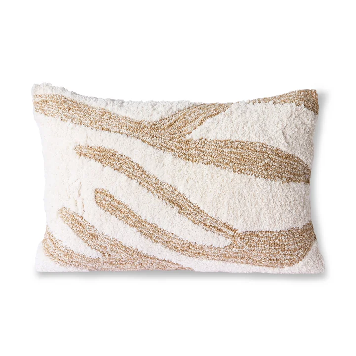 Fluffy Kissen von HKliving in der Farbe weiss / beige