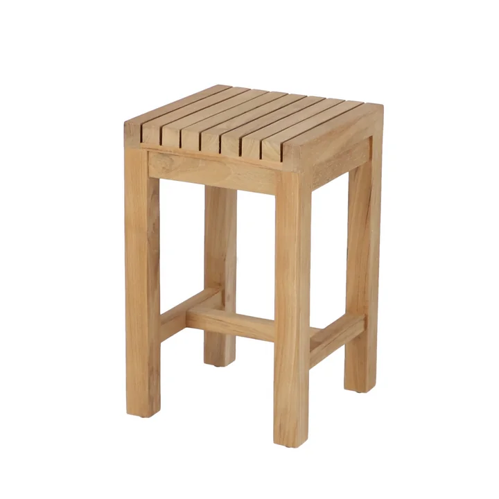Samoa Blumenhocker Outdoor, 25 x 25 x H 40 cm, teak von Jan Kurtz 
