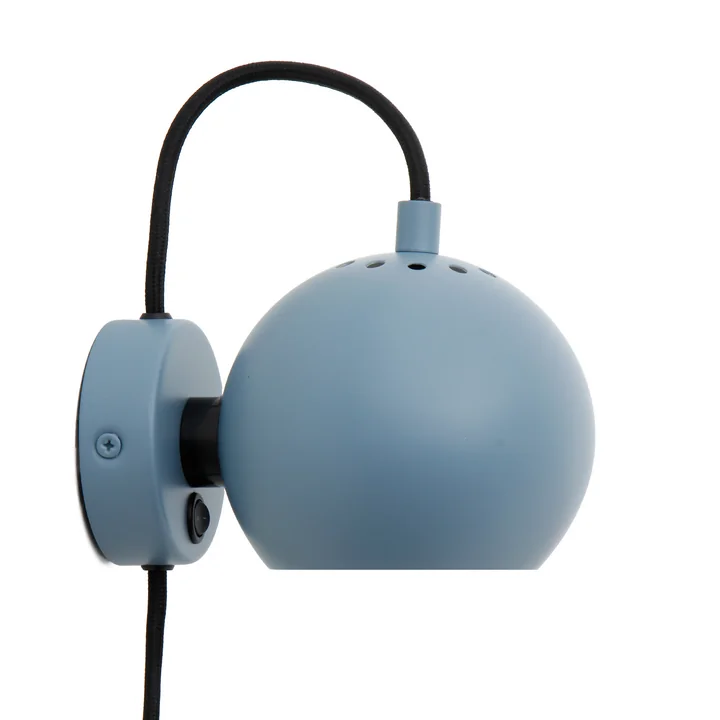 Ball Wandleuchte citadel blue matt von Frandsen