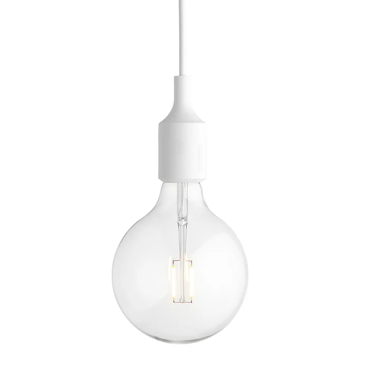 Socket E27 LED-Pendelleuchte von Muuto in weiss