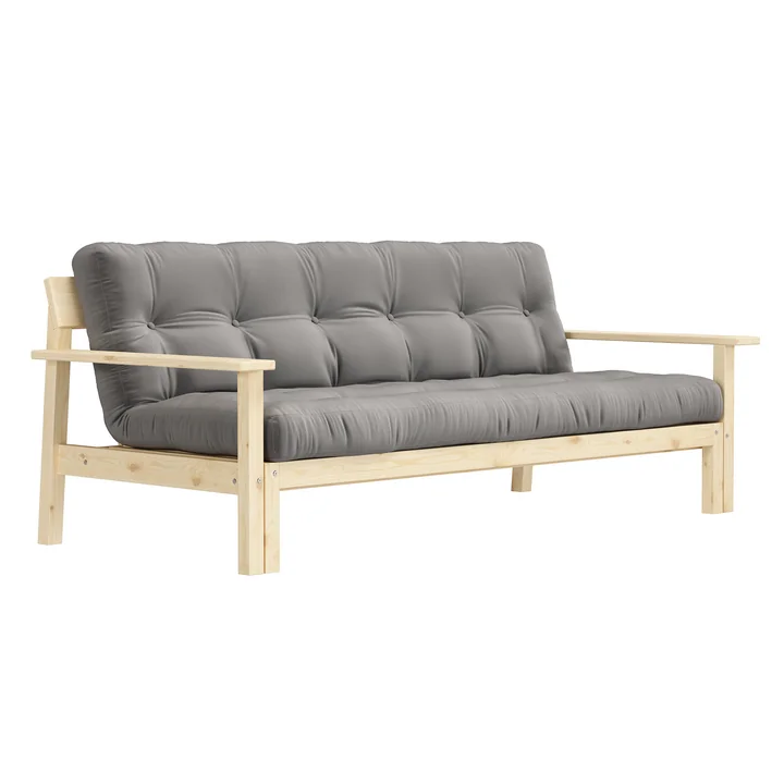 Unwind Schlafsofa, Kiefer natur / grau (746) von Karup