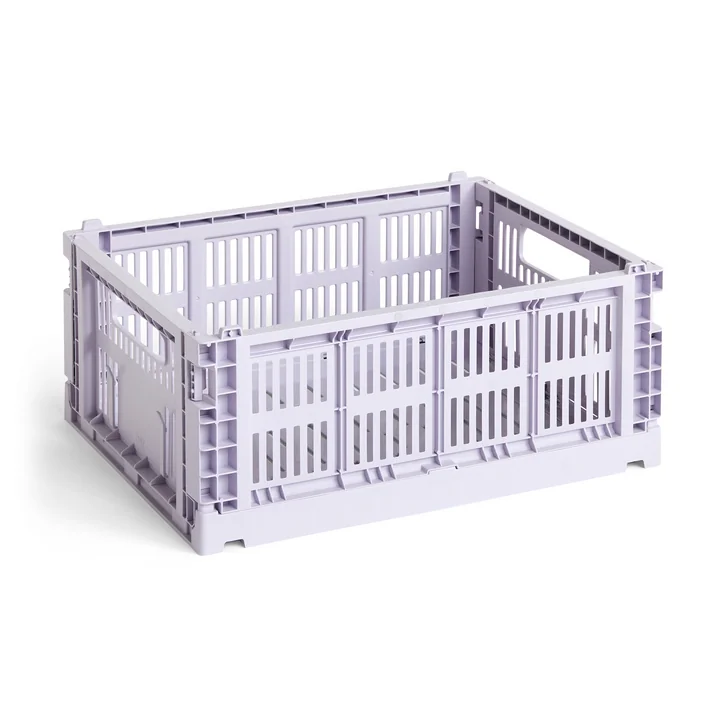 Colour Crate Korb recycelt M von HAY in der Farbe lavender