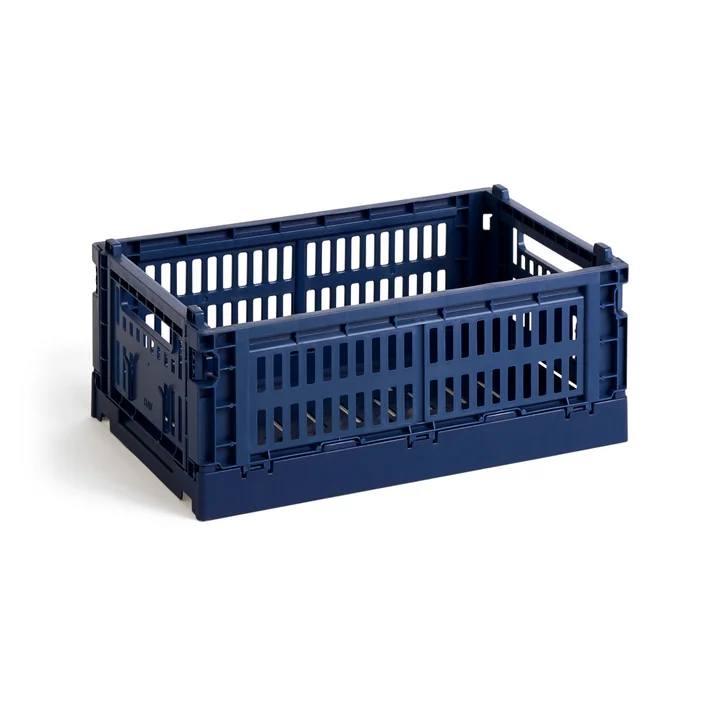 Colour Crate Korb recycelt S von HAY in der Farbe dark blue