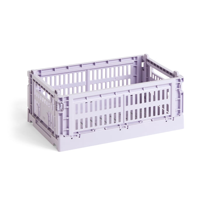 Colour Crate Korb recycelt S von Hay in der Farbe lavender