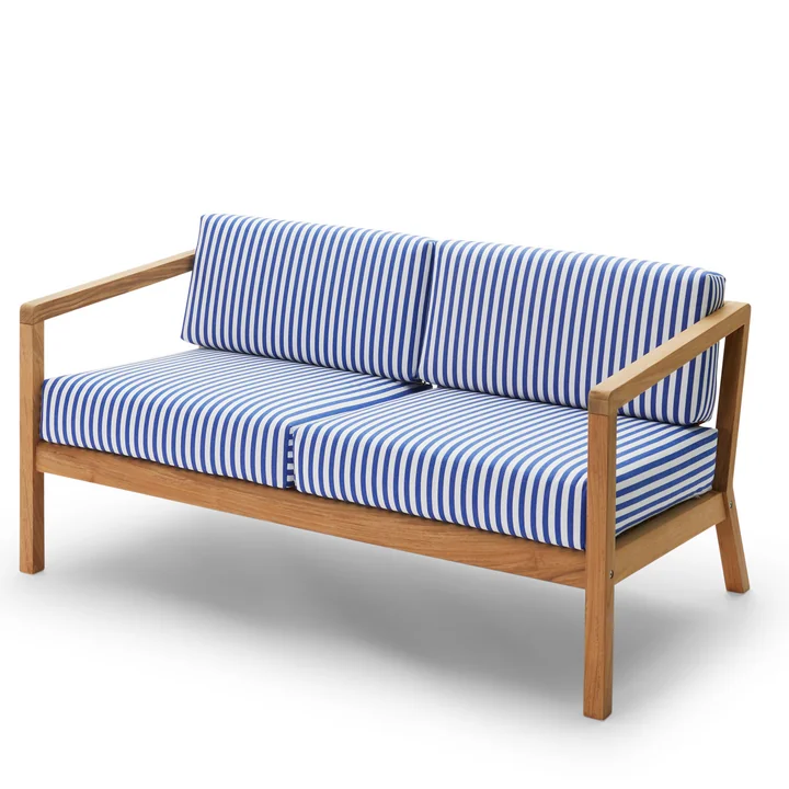 Virkelyst Sofa 2-Sitzer, Teak / seeblau (Limited Edition) von Skagerak