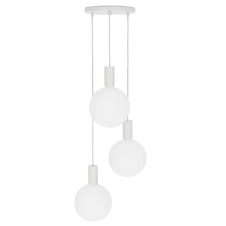 Chalk, Triple Pendelleuchte Set, inklusive 3 x Sphere V LED-Leuchtmittel E27, weiss von Tala