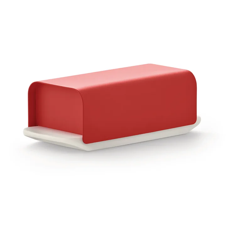 Mattina Butterdose von Alessi in der Farbe rot
