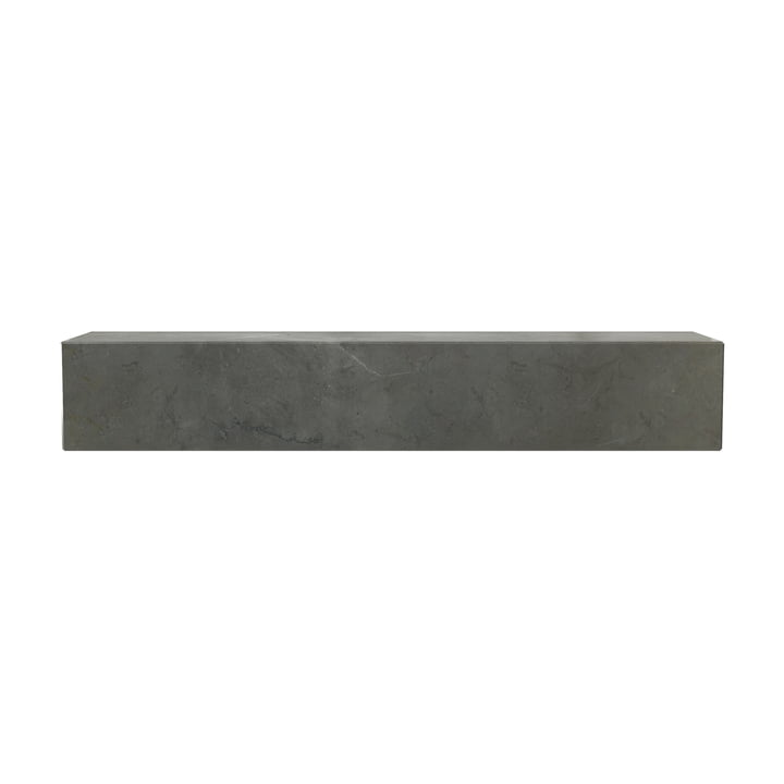 Audo - Plinth Wandregal, L 60 cm, Kendzo Marmor braun / grau