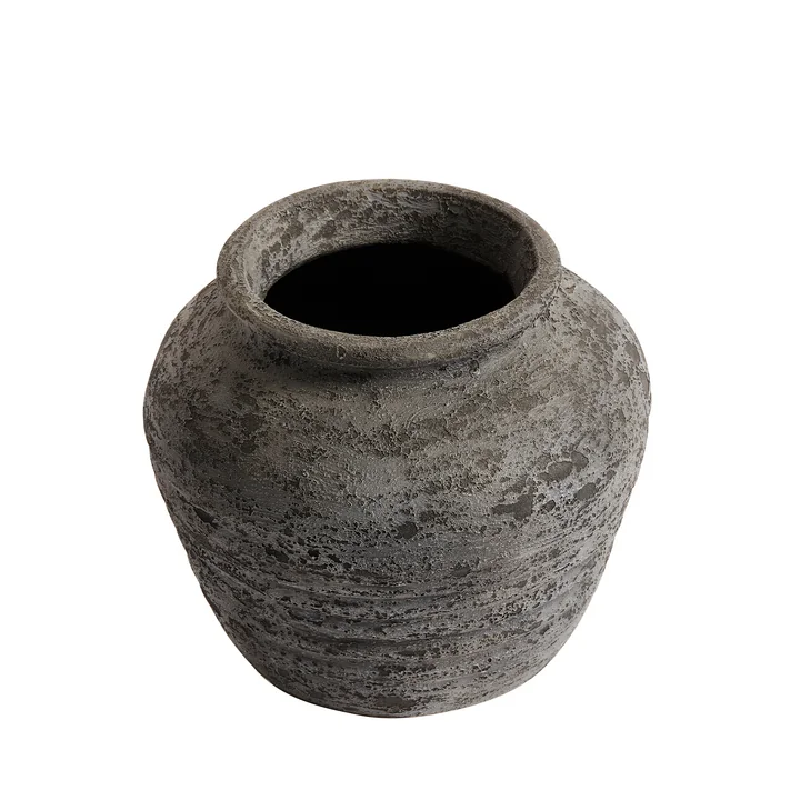 Melancholia Krug, H 30 Ø 35 cm, schwarz metallic von Muubs