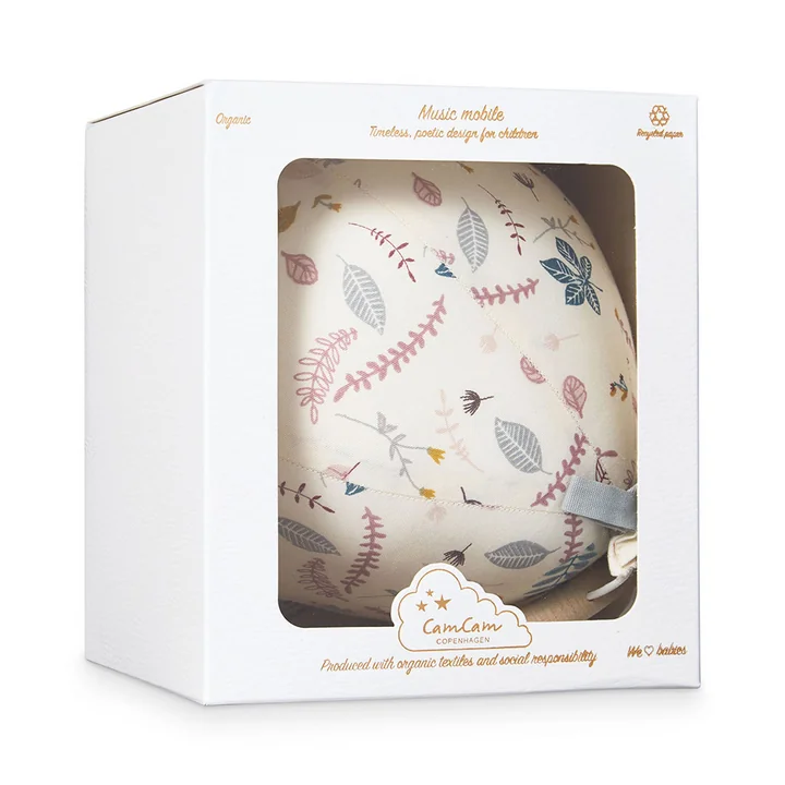 Ballon Spieluhr von Cam Cam Copenhagen in der Ausführung pressed leaves rose