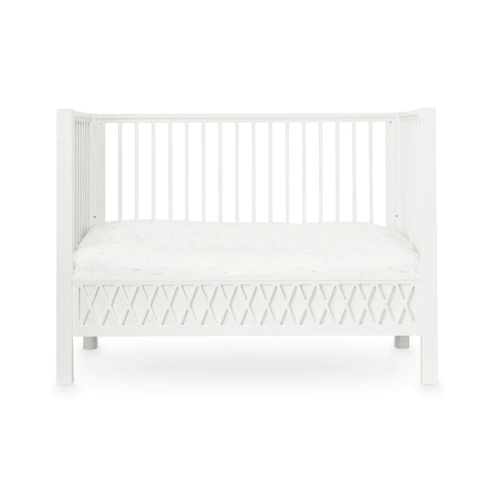 Harlequin Babybett von Cam Cam Copenhagen in der Farbe weiss