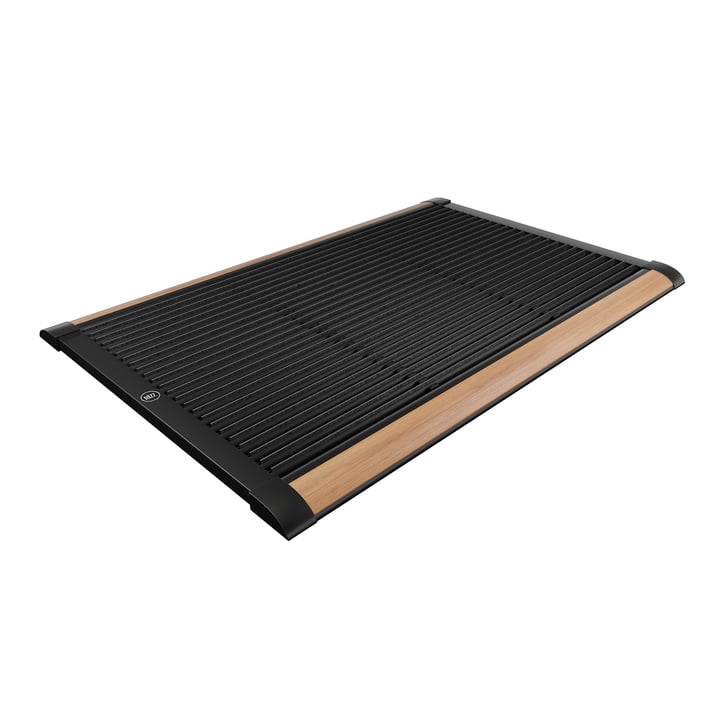 Fussmatte Outdoor 90 × 60 cm, schwarz / teak ( Limited Edition ) von Rizz