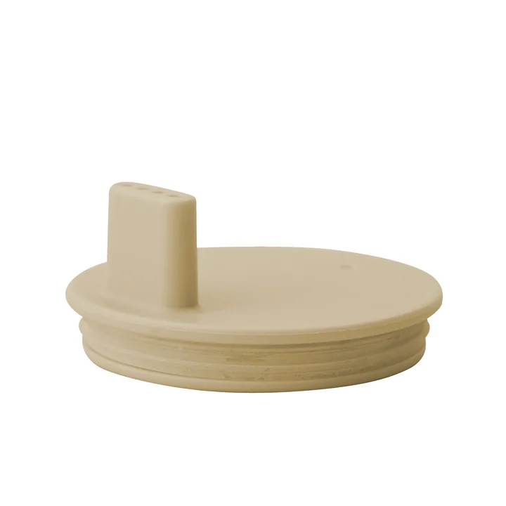 Trinkaufsatz für AJ Kids Personal Trinkglas, beige von Design Letters