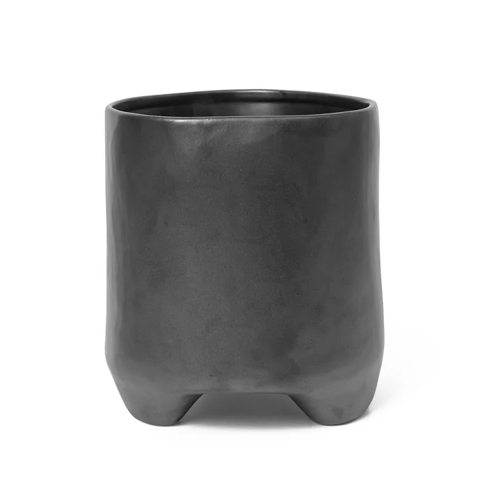 Esca Blumentopf von Ferm Living in der Farbe schwarz