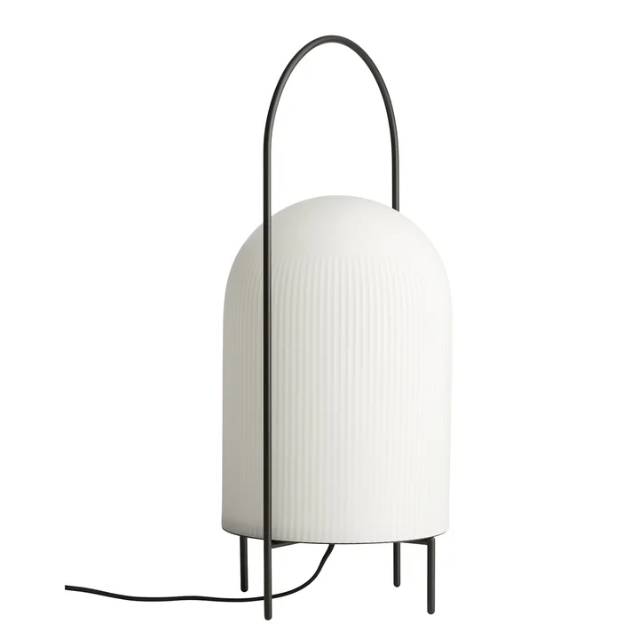 Ghost Bodenleuchte, Ø 24 x H 60 cm, schwarz / weiss von Woud