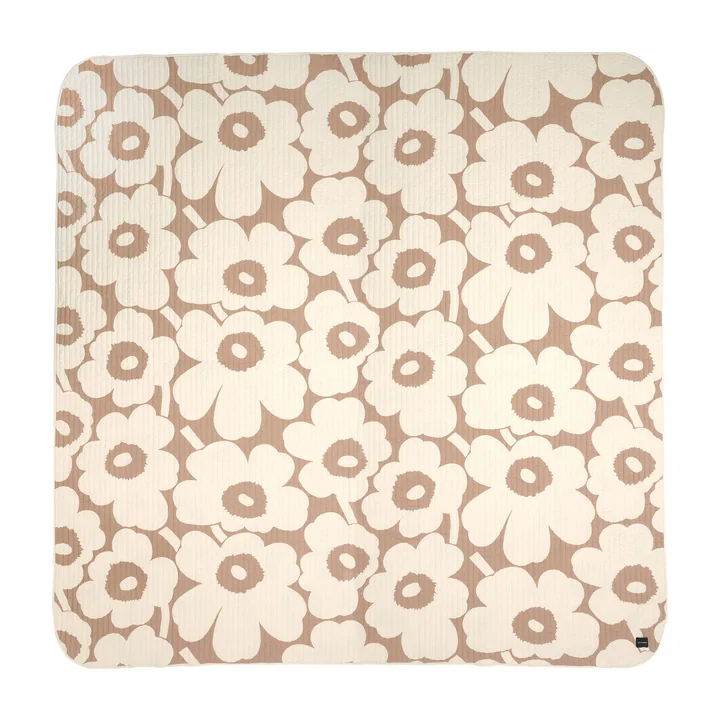 Unikko Tagesdecke 260 x 260 cm, leinen / off-white von Marimekko