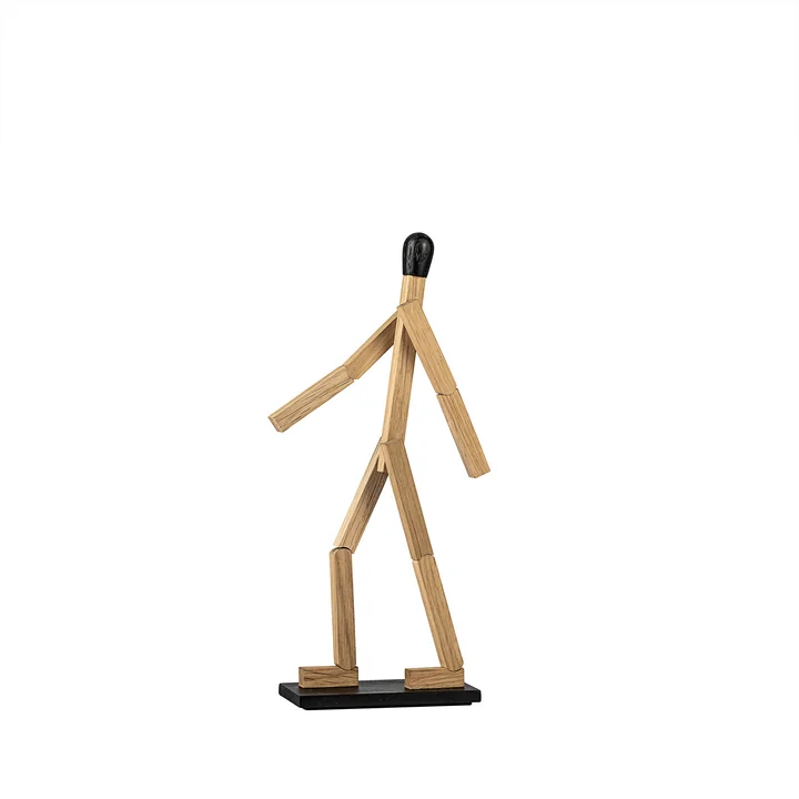 Match Man Holzfigur, small, Eiche natur von boyhood