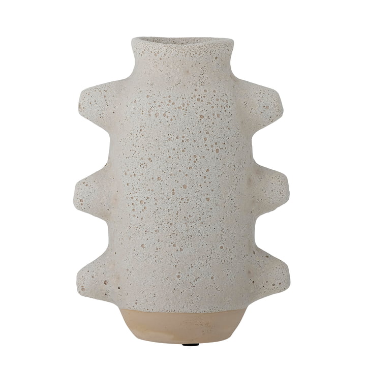 Birka Vase H 23 cm von Bloomingville in weiss