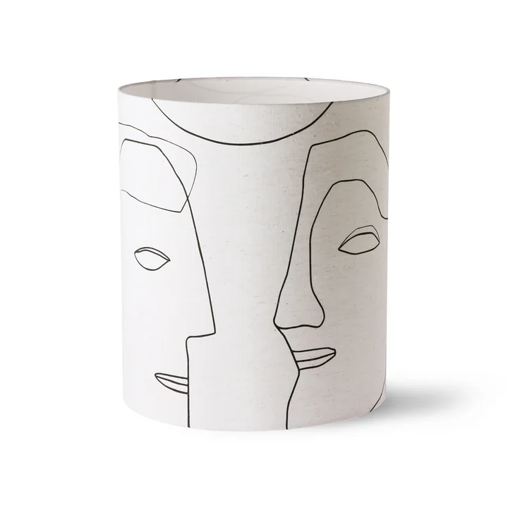 Printed Faces Lampenschirm, L von HKliving