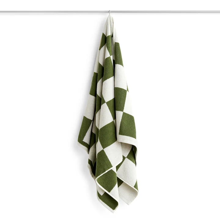 Check Badetuch, 70 x 136 cm, matcha von HAY