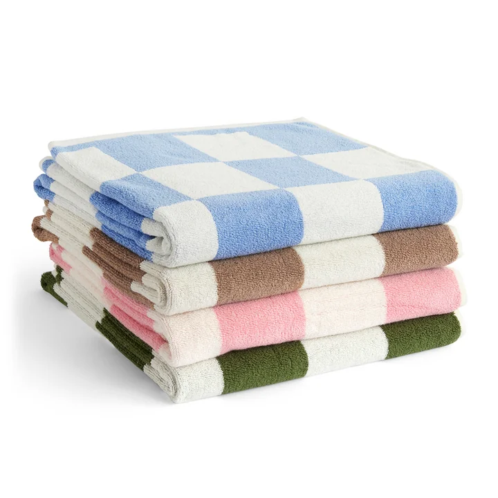 Check Badetuch, 70 x 136 cm von HAY