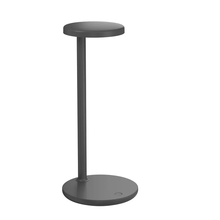 Die Oblique LED Tischleuchte von Flos, H 35 cm, anthrazit