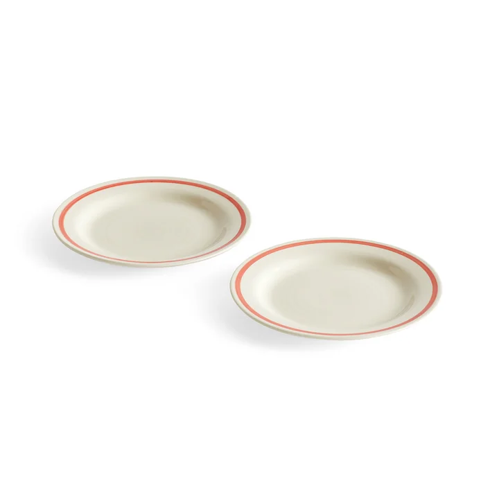 Sobremesa Teller, Ø 18,5 cm, rot (2er-Set) von HAY