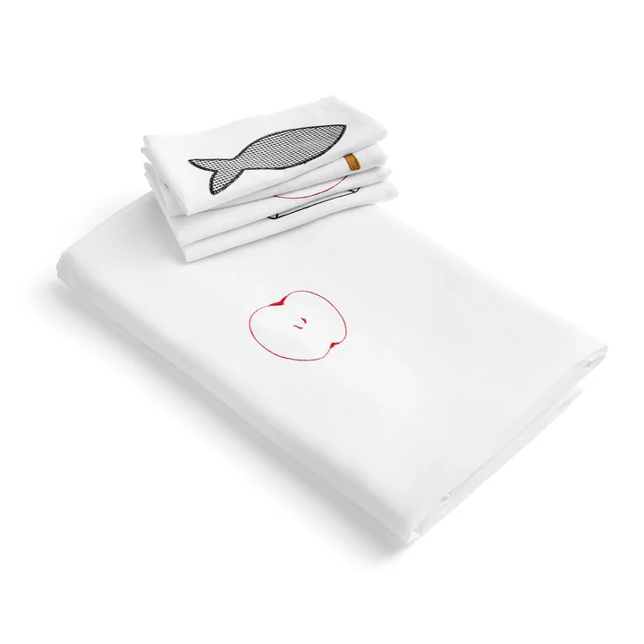 Sobremesa Tischdecke und Servietten weiss von HAY