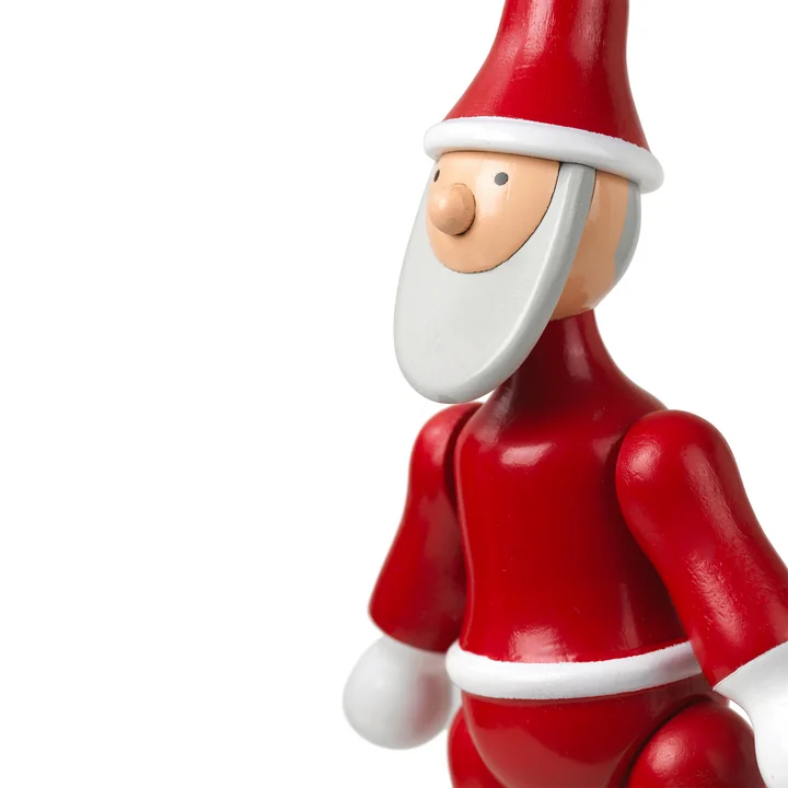 Weihnachtsmann Holz-Ornament von Kay Bojesen in der Ausführung rot / weiss