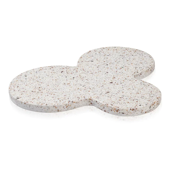 Milan Terrazzo Tablett von Humdakin in der Ausführung rot / beige