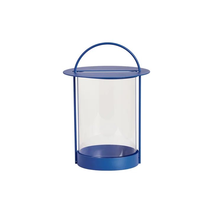 Maki Laterne von OYOY in der Farbe optic blue