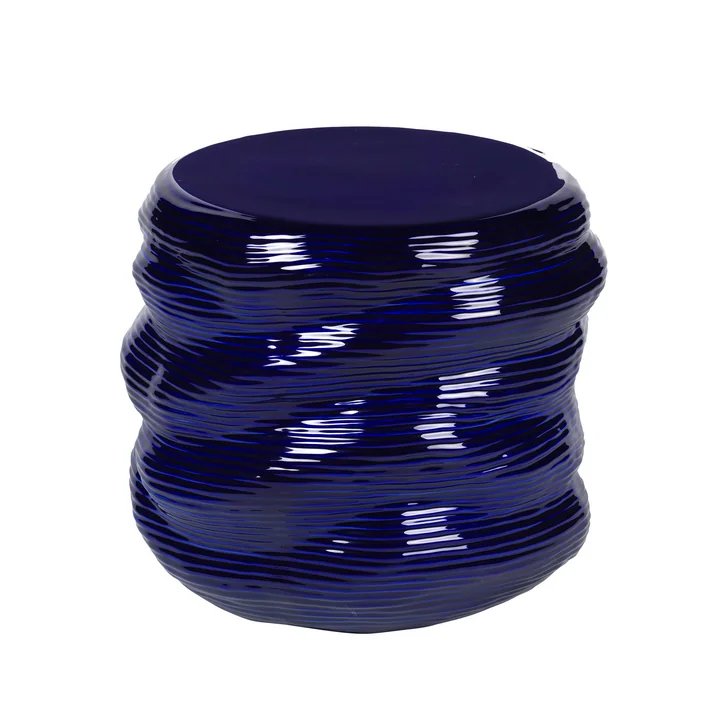 Earthernware Beistelltisch, Ø 44 x 42 cm, astral aura dark blue von Broste Copenhagen