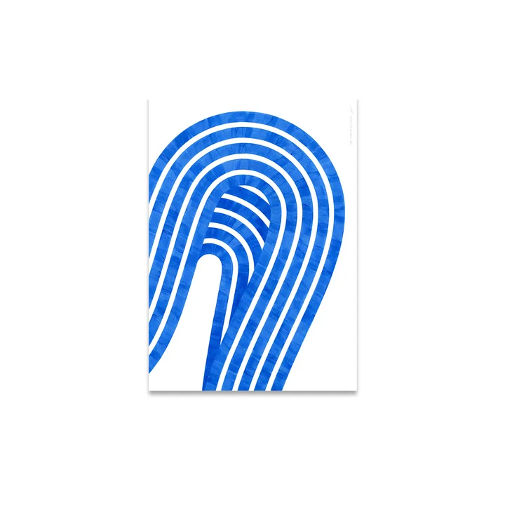 Entropy Blue 01 Poster von Paper Collective in der Ausführung 30 x 40 cm