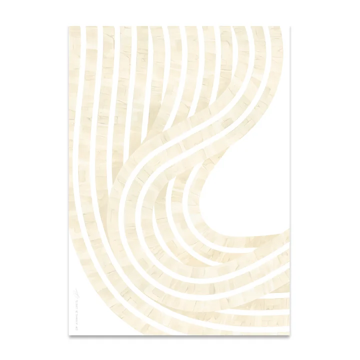 Entropy Sand 01 Poster von Paper Collective in der Ausführung 50 x 70 cm