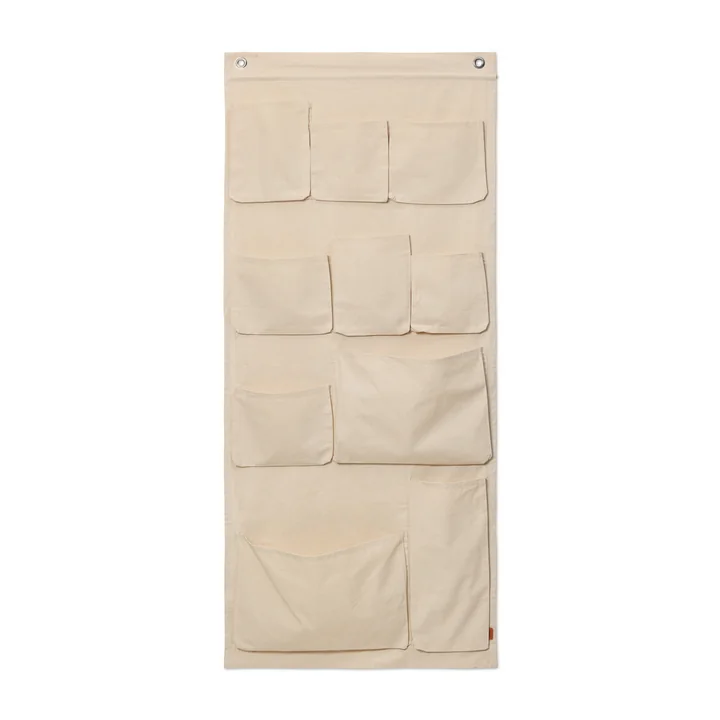 Canvas Wandorganizer XL, off-white von Ferm Living