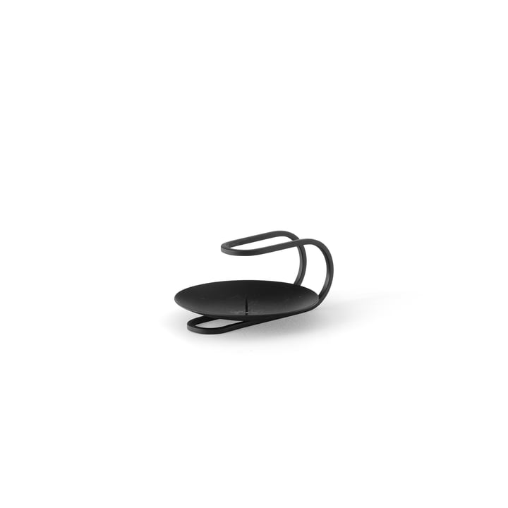 Audo - Clip Kerzenhalter, H 5 cm, schwarz