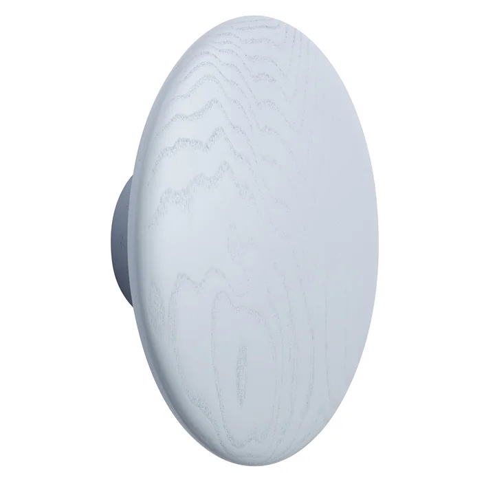 Wandhaken "The Dots" single large, hellblau von Muuto