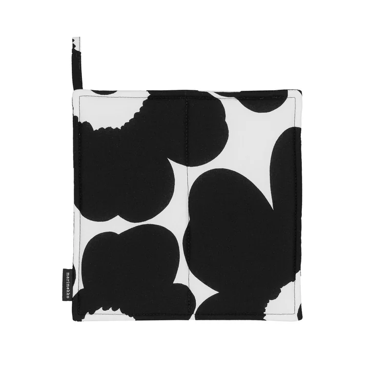 Pieni Unikko Topflappen, weiss / schwarz von Marimekko