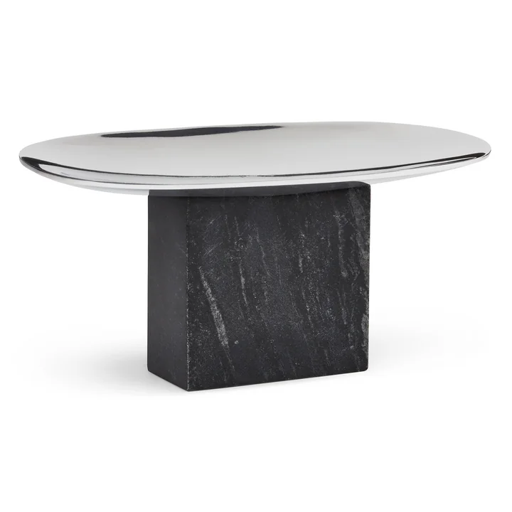 Sapoto Tablett, 12 x 25 cm, schwarz / chrom von Gejst