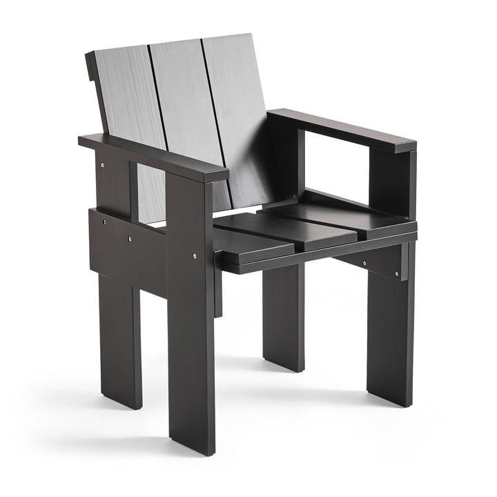 Crate Lounge Chair, L 64 cm, black von Hay