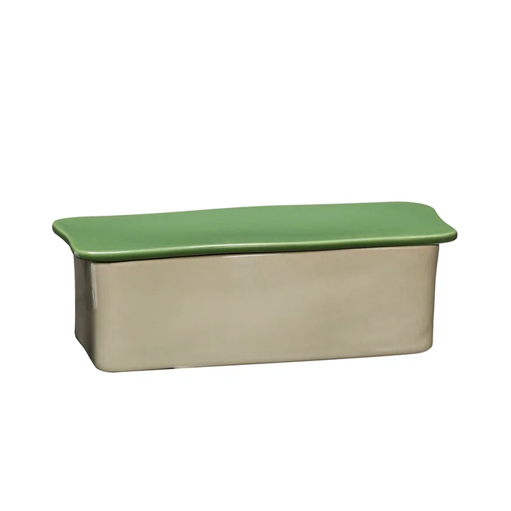 Amare Schreibtisch Organizer small, sand / grün von Hübsch Interior