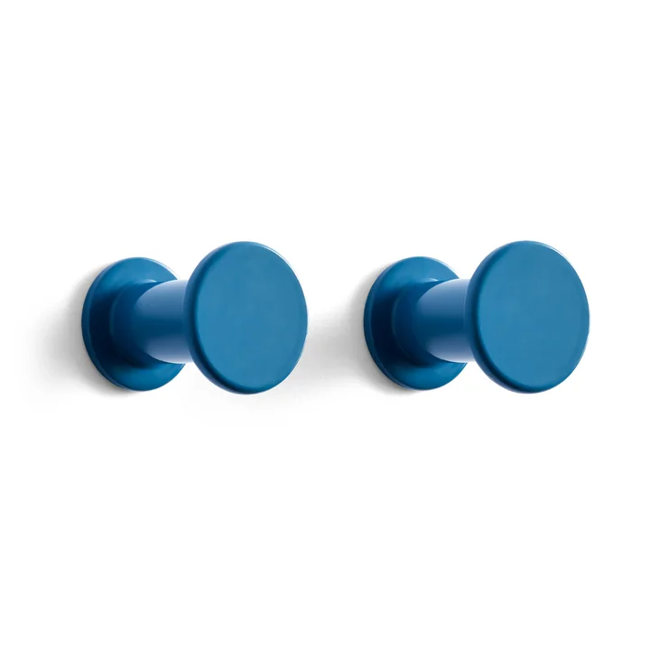 Bolt Kleiderhaken 2er Set, blau von HAY