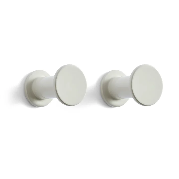 Bolt Kleiderhaken 2er Set, hellgrau von HAY