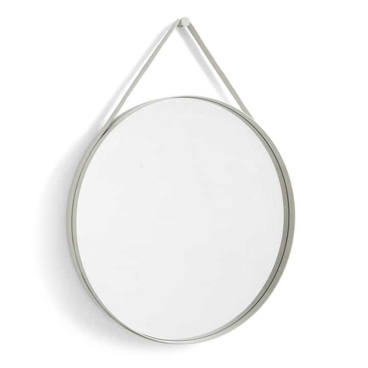 Hay - Strap Mirror No. 2 , Ø 70 cm, hellgrau