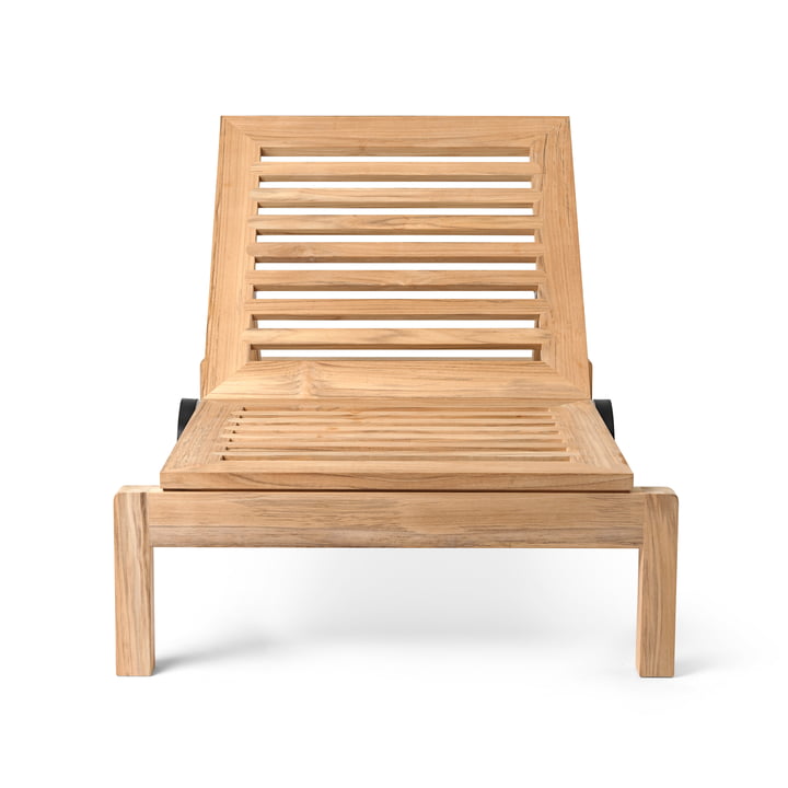 AH604 Sonnenliege, Teak unhandelt von Carl Hansen