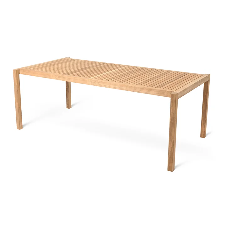 AH901 Gartentisch, 200 x 100 cm, Teak unbehandelt von Carl Hansen