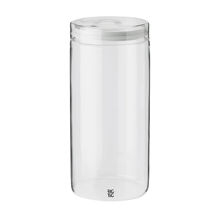 Store-It Aufbewahrungsglas 1,5 l mit Deckel von Rig-Tig by Stelton in der Farbe hellgrau