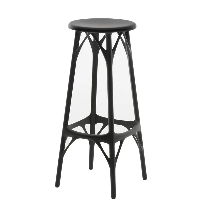 A.I. Barhocker, H 65 cm, schwarz von Kartell