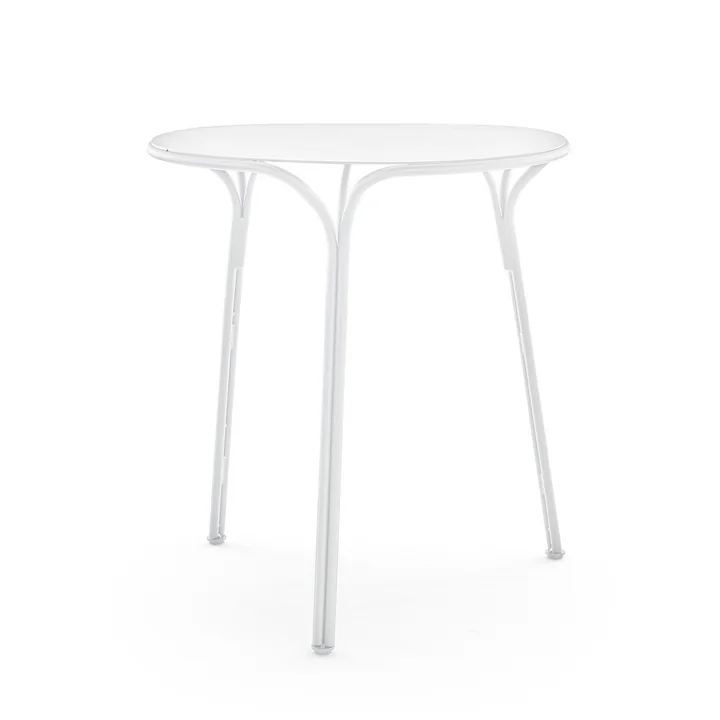 Hiray Gartentisch, Ø 60 cm, weiss von Kartell